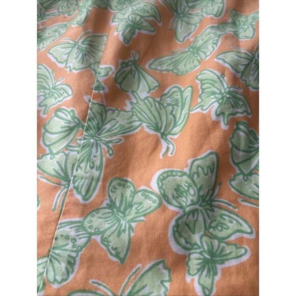 Lilly Pulitzer Vintage Y2K Butterfly Print Sleeveless Mini Dress Preppy Size 2 - Picture 2 of 5